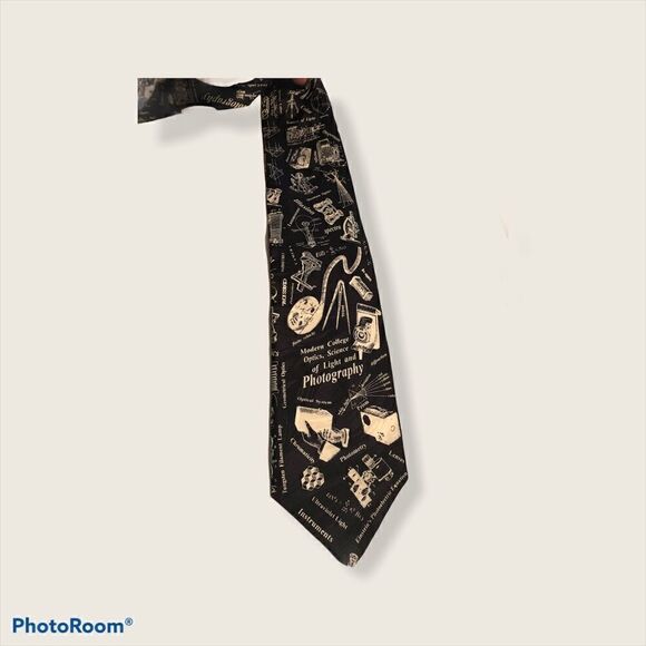 Museum Artifacts Silk Photography Tie - Picture 1 of 5